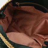 Falabella 3 Chain Tote in green synthetic leather