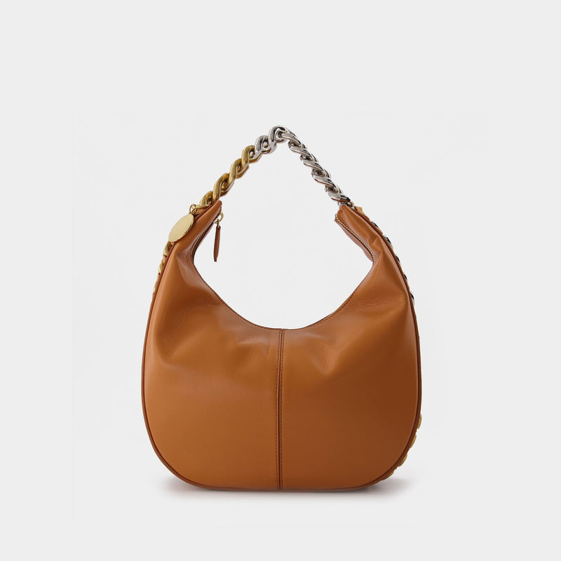 Frayme Hobo Small in beige synthetic leather