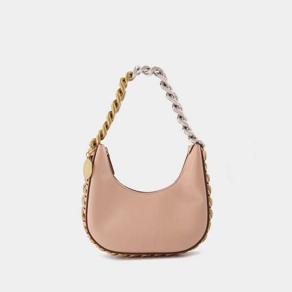 Frayme Hobo Zip Tiny in pink synthetic leather