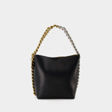 Frame Bucket Hobo Bag - Stella Mccartney -  Black - Leather Vegan