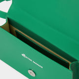 CLUTCH Green Leather