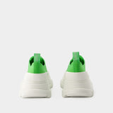 Tread Slick Sneakers - Alexander Mcqueen - Green/White - Leather