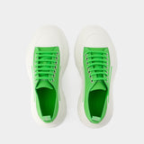 Tread Slick Sneakers - Alexander Mcqueen - Green/White - Leather