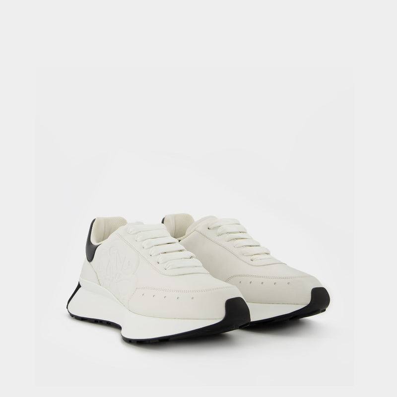 Sprint Runner Sneakers Alexander Mcqueen White/Black Leather