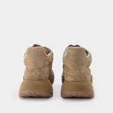 Sneaker High in Beige Leather