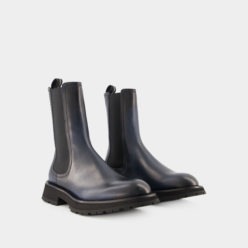Chelsea Boots - Alexander McQueen - Leather - Black