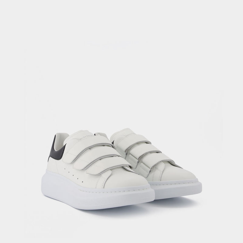 My Sister's Closet  Alexander Mcqueen Alexander McQueen Size 35.5 White  Leather Sneakers