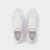 Deck Plimsoll Sneakers - Alexander Mcqueen - White - Leather