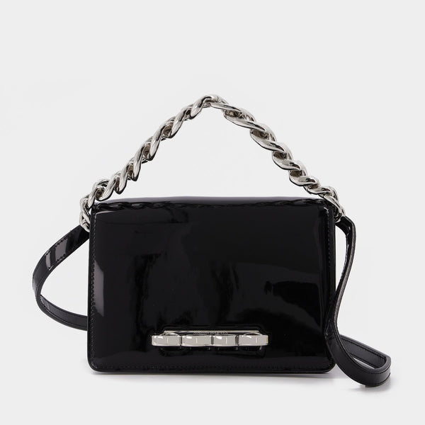 【関税込み】Four Ring Mini Chain Bag in Black Patent Leather 3666582211660_000_2563e5cd7d_g