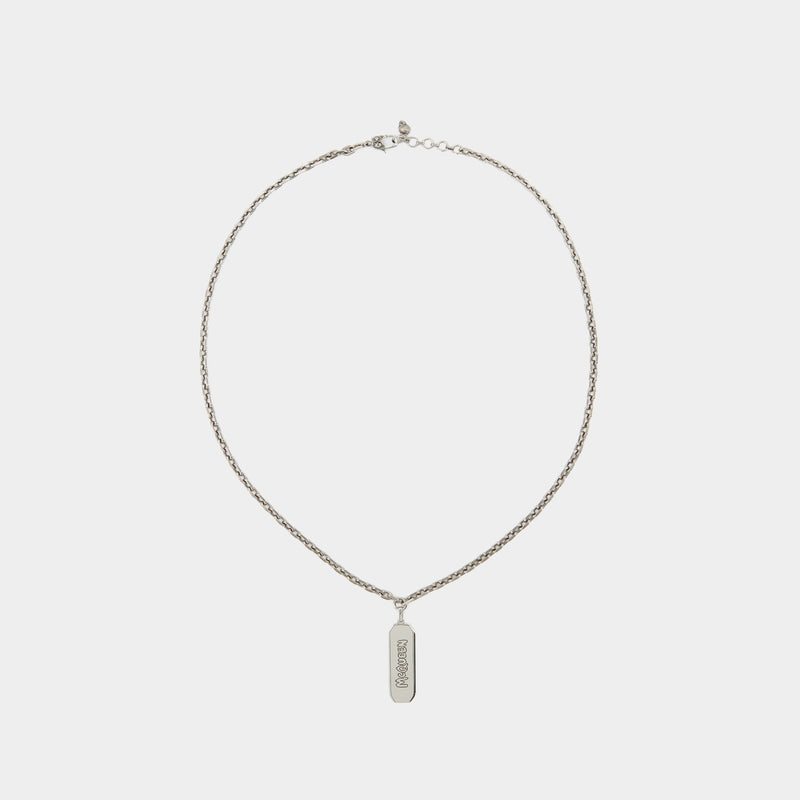 Affiti Necklace - Alexander Mcqueen - Silver - Metal