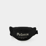 Bum Belt Bag - Alexander Mcqueen -  Black/Off-White - Synthetic