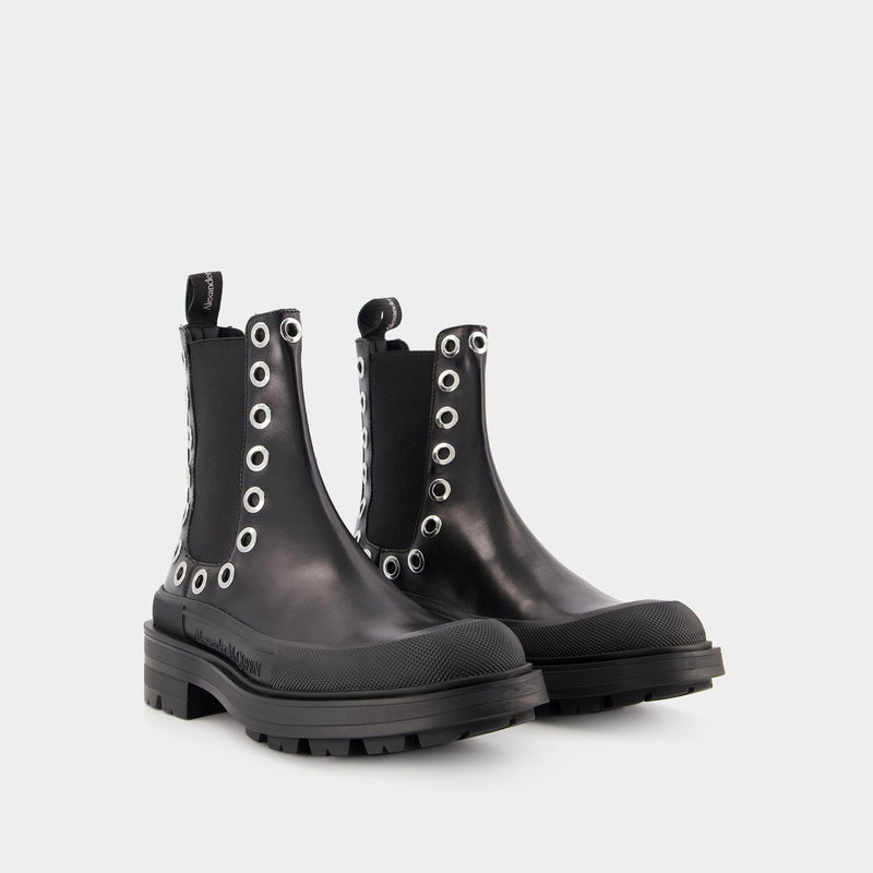 Treadslick Alexander McQueen Leather Ankle Boots