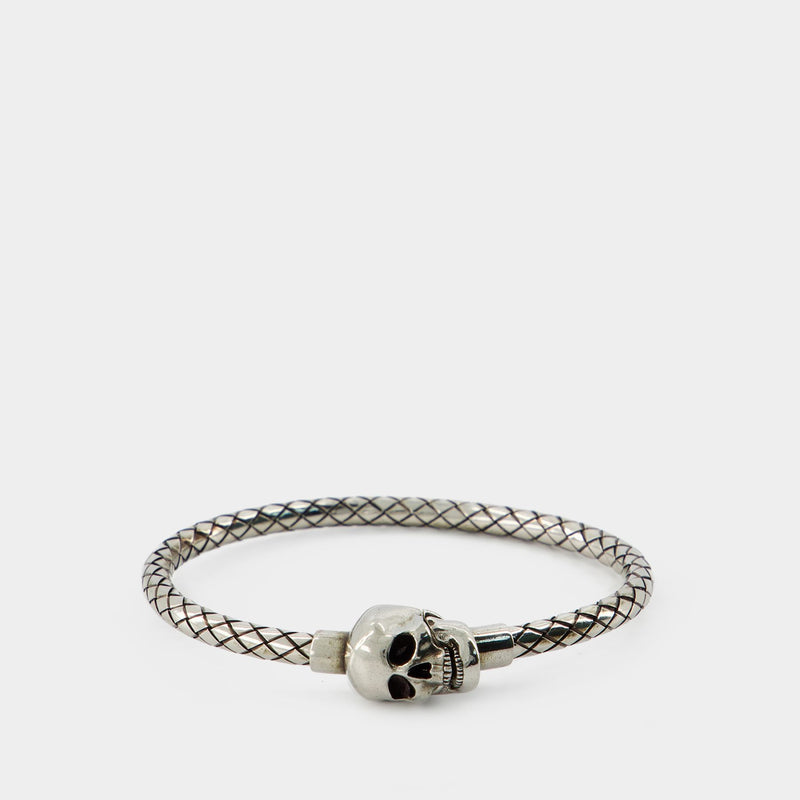 Metal Cord Bracelet - Alexander Mcqueen - Silver - Metal