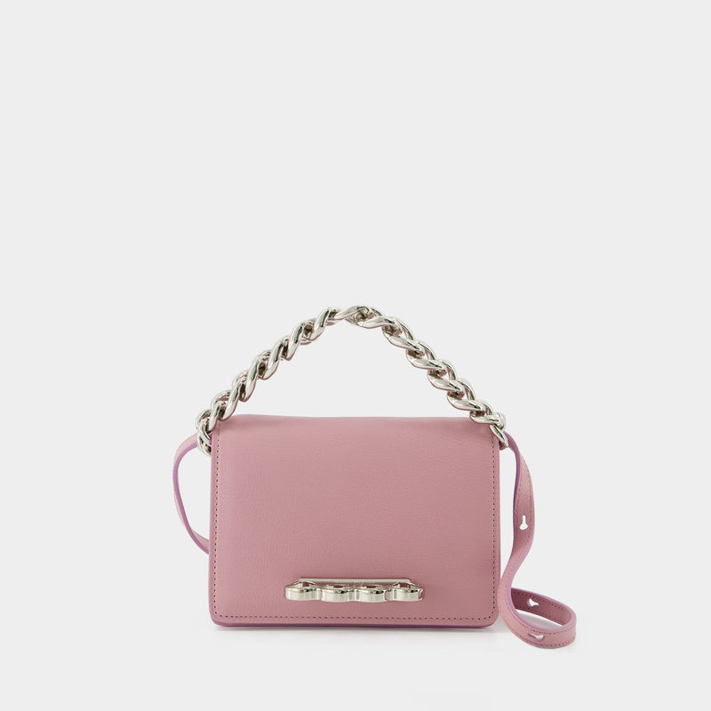 Four Ring Mini Bag - Alexander Mcqueen - Pink Antique - Leather