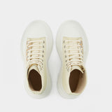 Tread Slick Sneakers - Alexander Mcqueen - Black/White - Leather