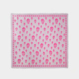 Ca Skull 104X120 Scarf - Alexander Mcqueen -  Pink - Wool