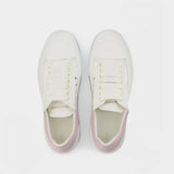 Oversized Sneakers - Alexander Mcqueen - White/Pink - Leather