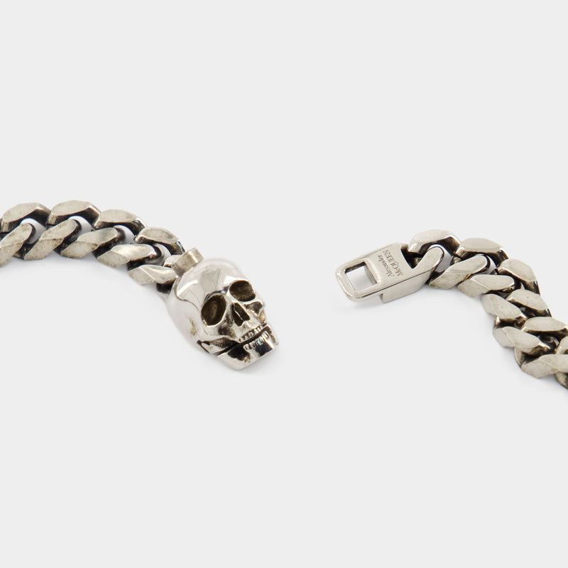Skull Necklace - Alexander McQueen - Metal - Metallic