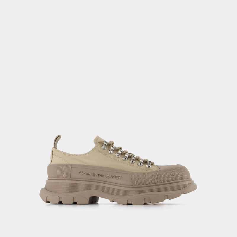 スニーカー Tread Slick Sneakers - Alexander Mcqueen - Brown - Canva Tread Slick Sneakers - Alexander Mcqueen - Brown - Canvas