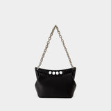 The Small Peak Hobo Bag - Alexander McQueen - Leather - Black