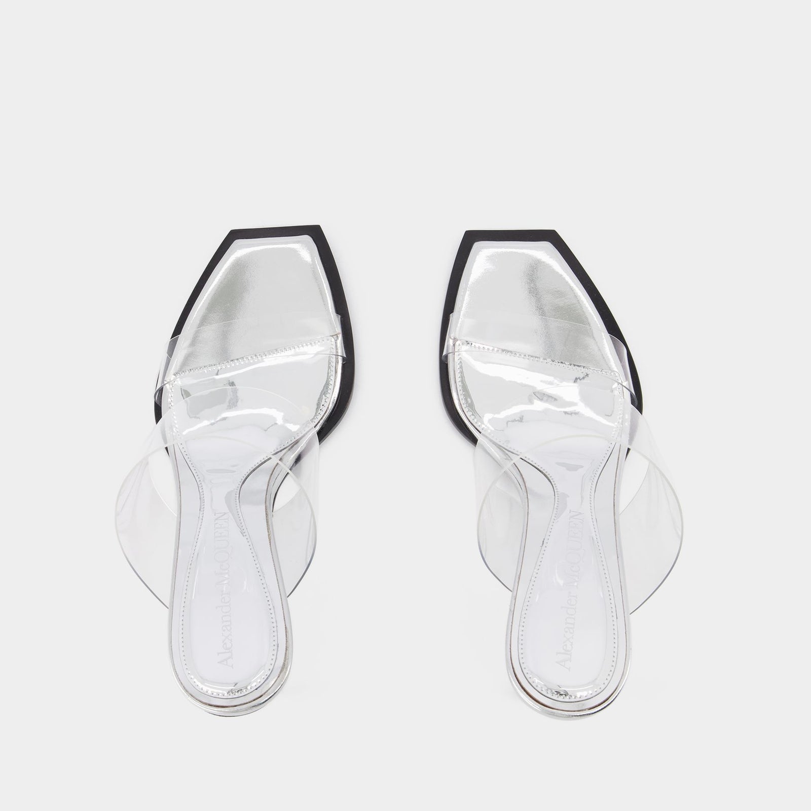 Sandals - Alexander Mcqueen - Clear - Leather Sandals - Alexander Mcqueen - Clear - Leather