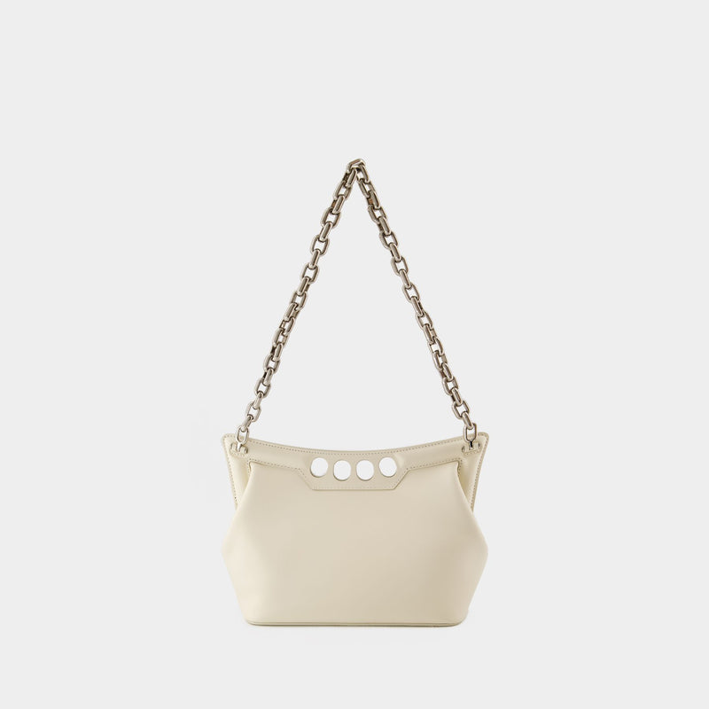 The Small Peak Hobo Bag - Alexander McQueen - Leather - Soft Ivory