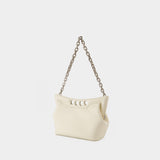 The Small Peak Hobo Bag - Alexander McQueen - Leather - Soft Ivory