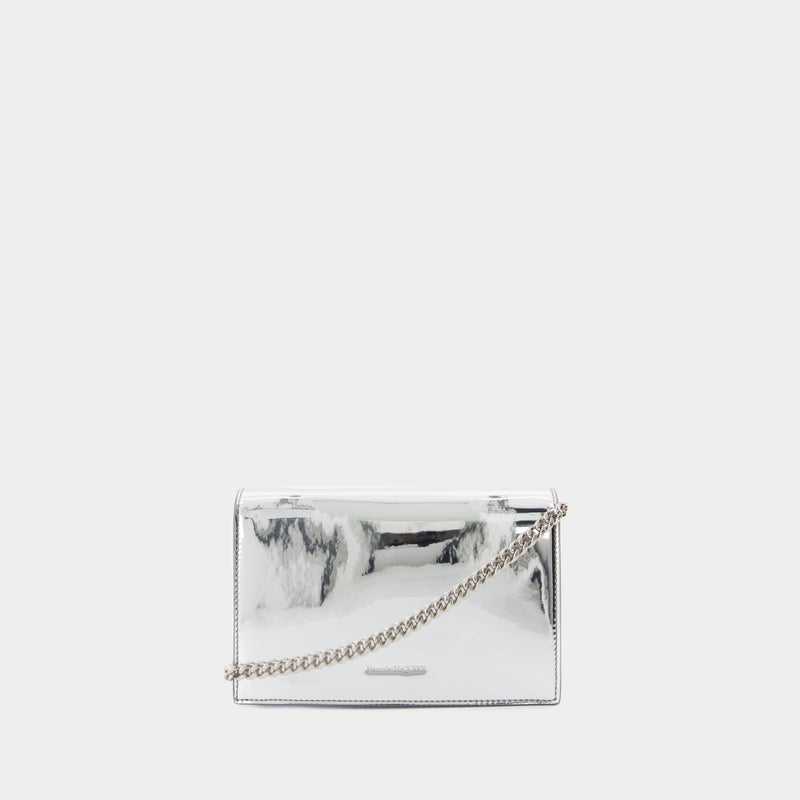 Small Skull Bag Crossbody - Alexander McQueen - Leather - Silver