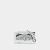 Small Skull Bag Crossbody - Alexander McQueen - Leather - Silver