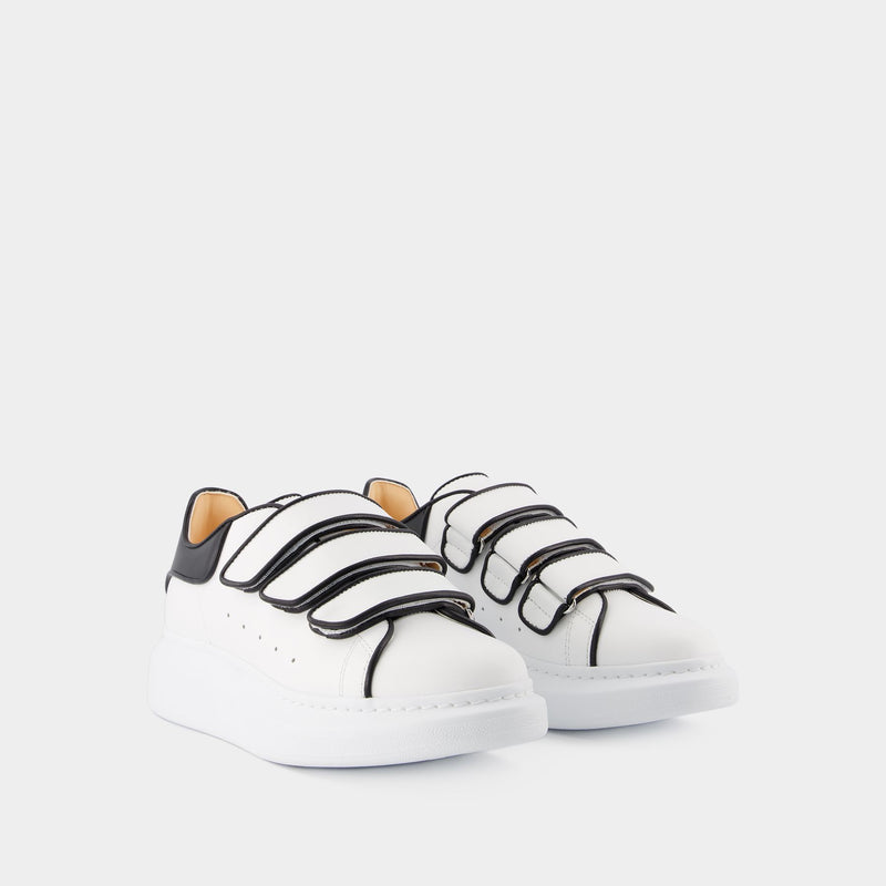 Oversized Sneakers - Alexander Mcqueen - White/Black - Leather