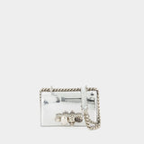 Mini Jewell Satchel Bag - Alexander McQueen - Silver