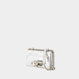 Mini Jewell Satchel Bag - Alexander McQueen - Silver