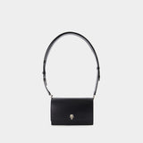 Small Skull Crossbody - Alexander McQueen - Leather - Black