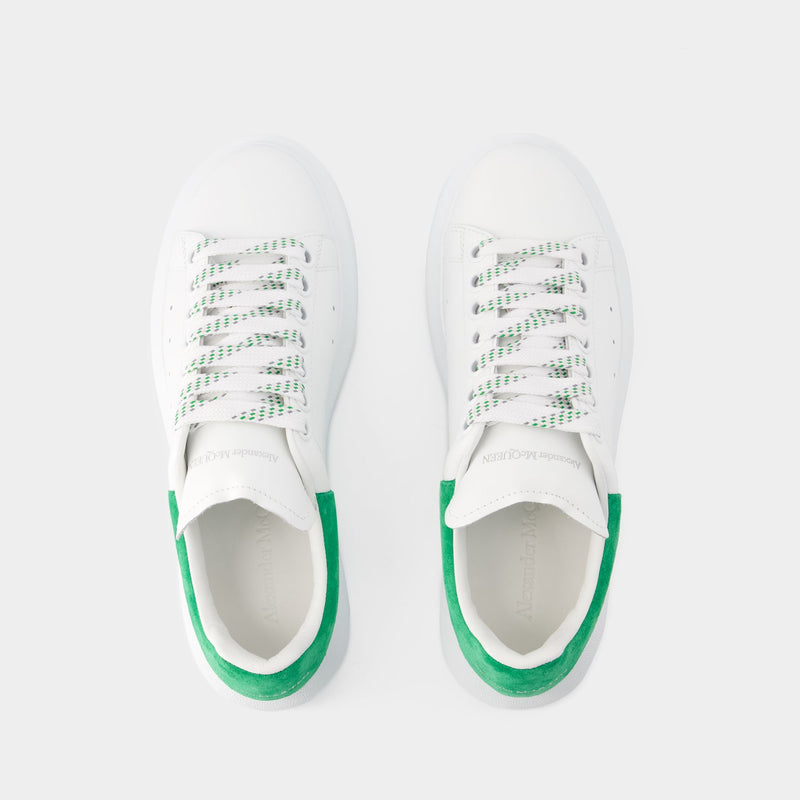 Oversized Sneakers Alexander Mcqueen Leather White/Green