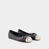 Punk Ballet Flats - Alexander Mcqueen - Leather - Black/Silver