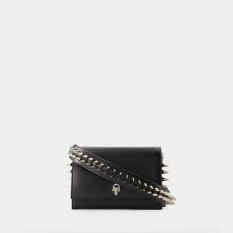 Skull crossbody bag - Alexander McQueen - Leather - Black