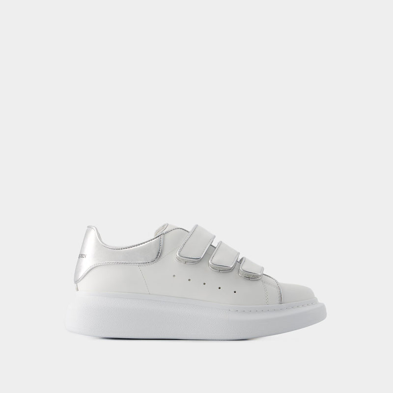 Alexander McQueen White Tread Slick Sneakers | MILANSTYLE.COM