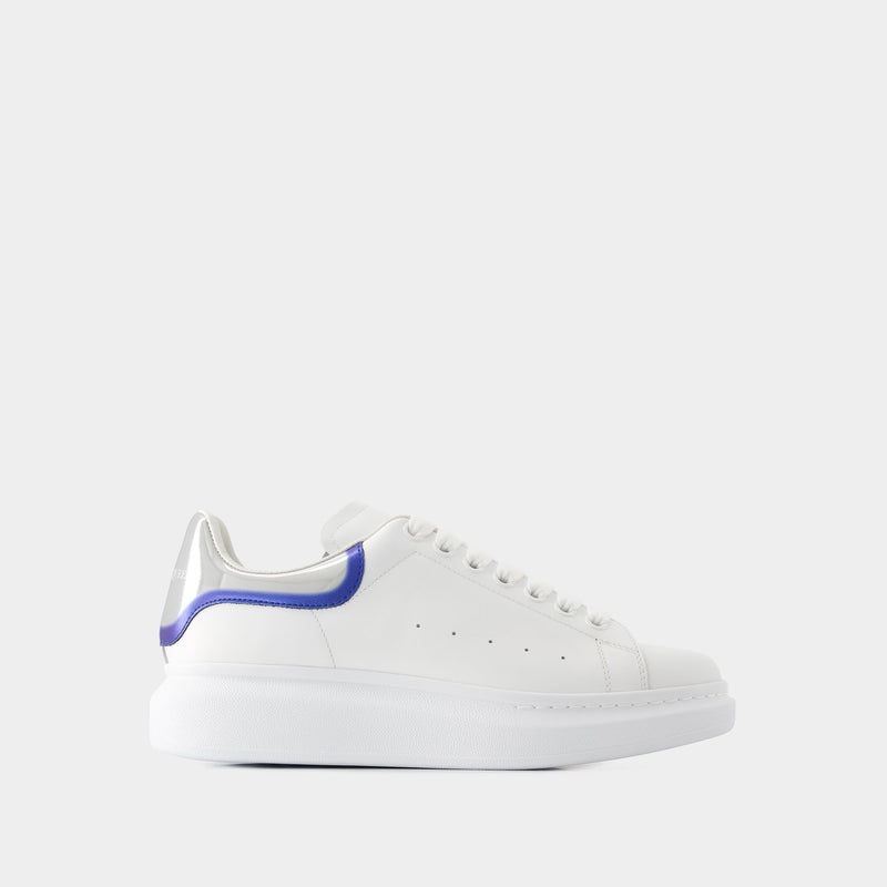 Oversized Sneakers - Alexander Mcqueen - Leather - White/Silver