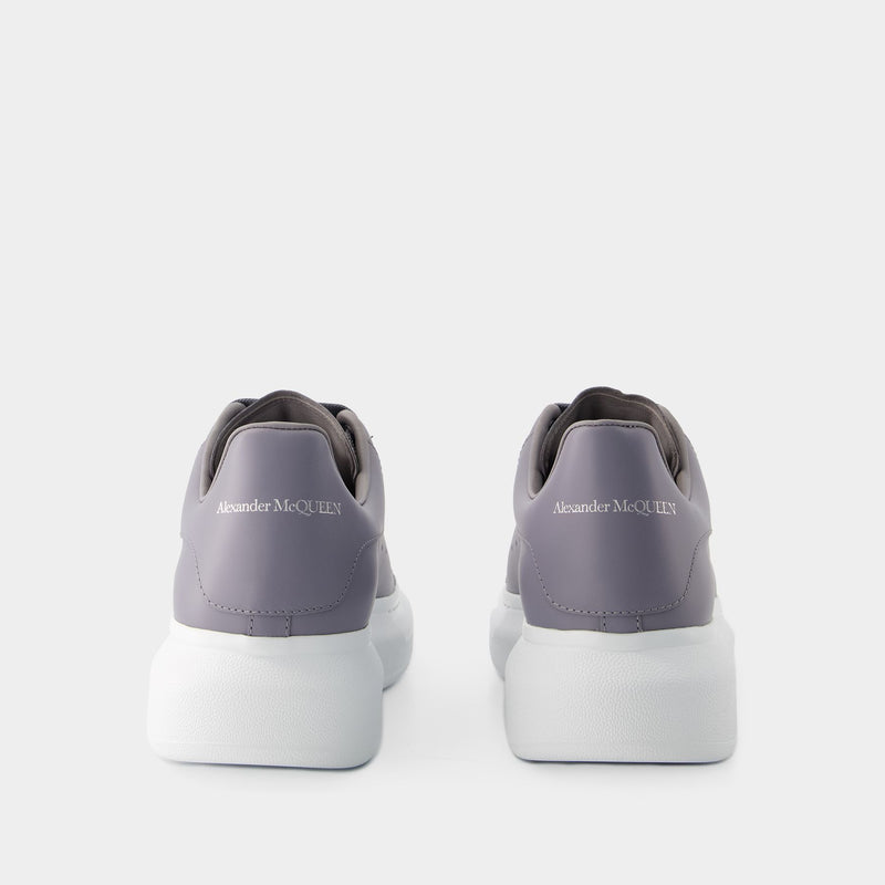 Oversized Sneakers Alexander Mcqueen Leather Grey