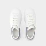 Oversized Sneakers - Alexander Mcqueen - Leather - White/Grey