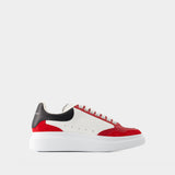 Oversized Sneakers - Alexander Mcqueen - Leather - White/Red