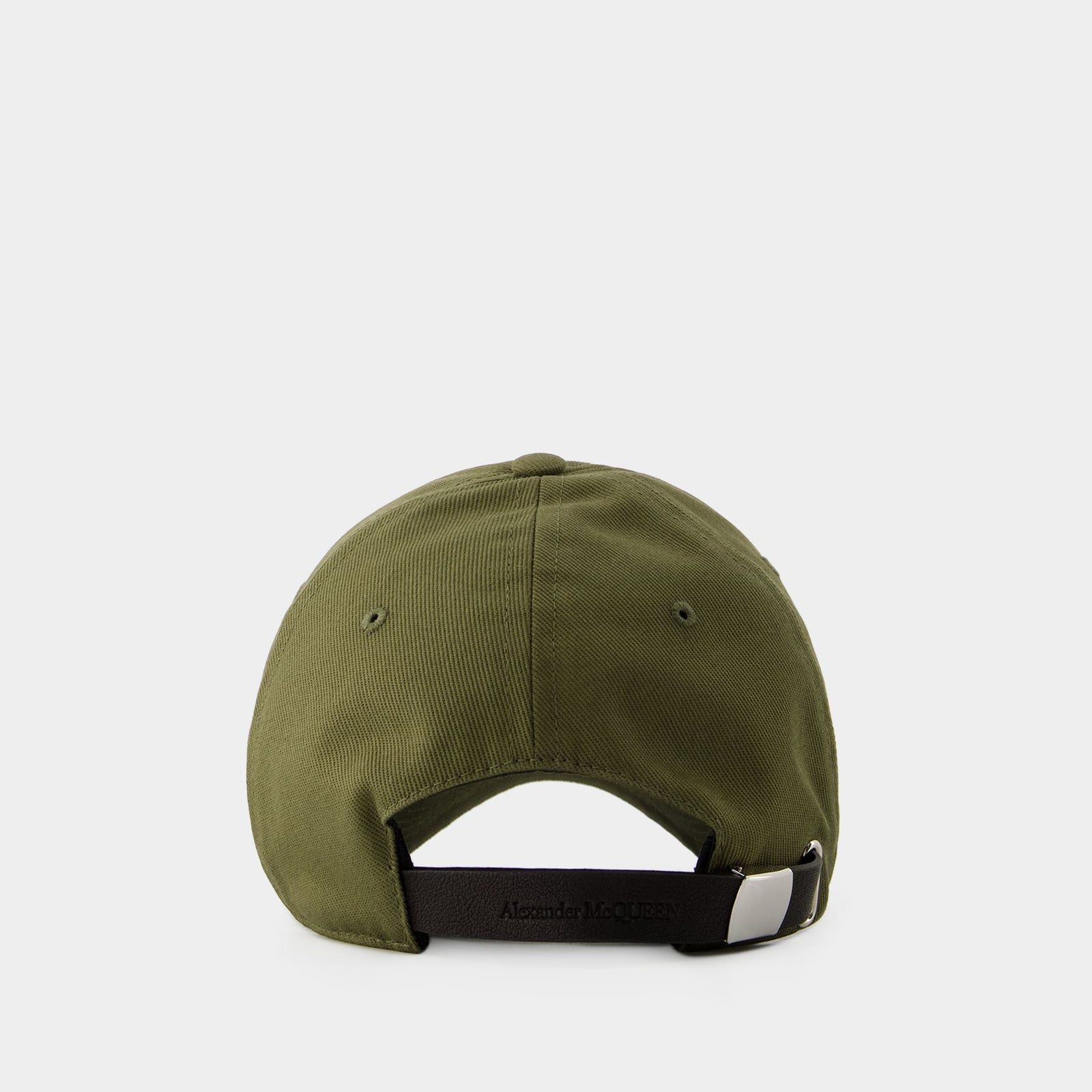 ハット alexander mcqueen 'Varsity Skull' cap Varsity Skull Cap - Alexander Mcqueen - Cotton - Khaki/Black