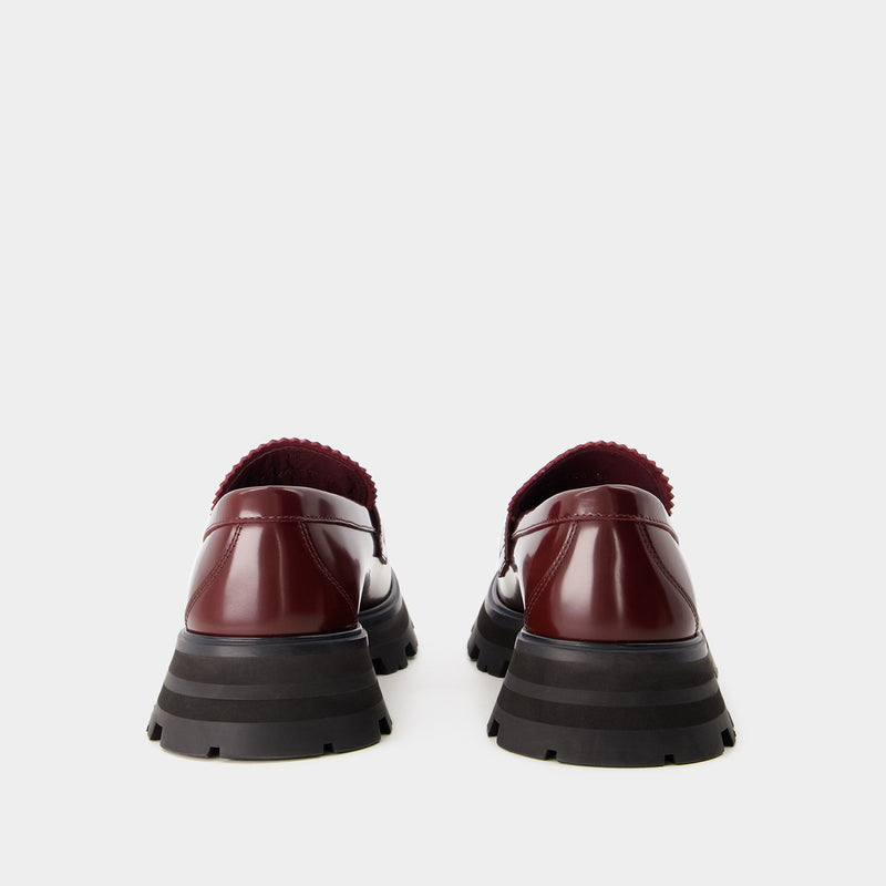 【関税込み】Loafers - Alexander Mcqueen - Leather - Dark Bur Loafers - Alexander Mcqueen - Leather - Dark Burgundy