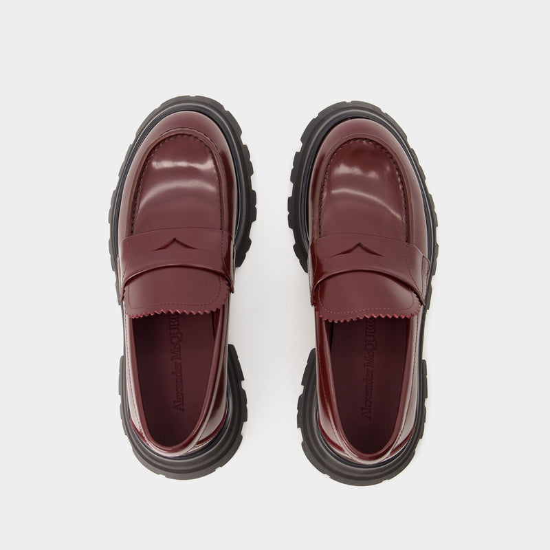 Loafers - Alexander Mcqueen - Leather - Dark Burgundy