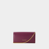Wallet On Chain - Alexander Mcqueen - Leather - Burgundy