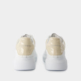 Oversized Sneakers - Alexander McQueen - Leather - White