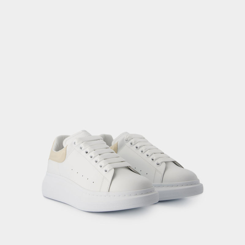 Oversized Sneakers - Alexander McQueen - Leather - White