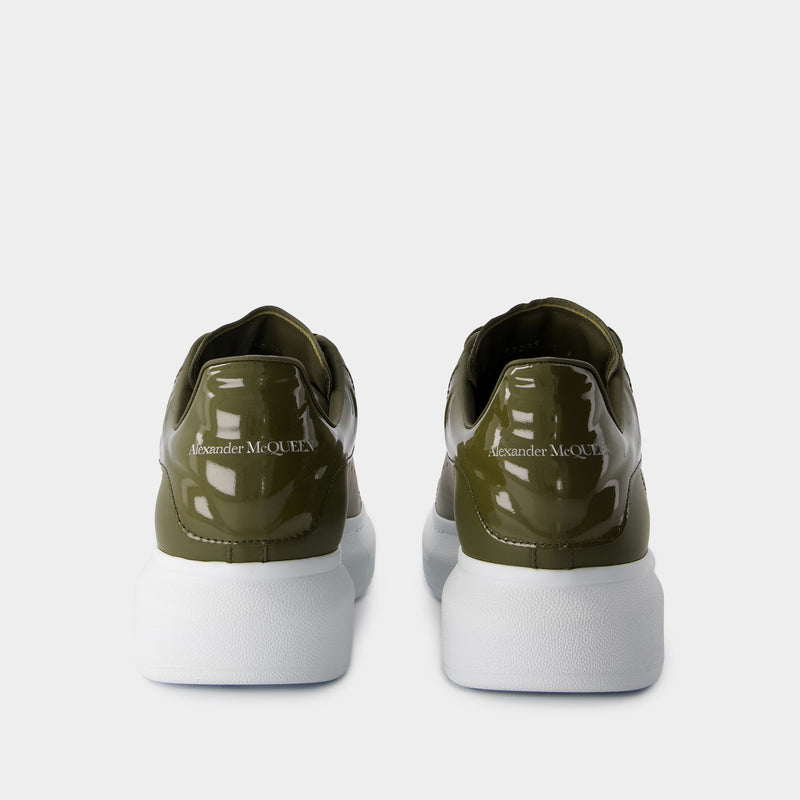 Oversized Sneakers - Alexander McQueen - Leather - Khaki