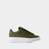 Oversized Sneakers - Alexander McQueen - Leather - Khaki