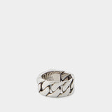 Skl & Pearl Ring - Alexander McQueen - Metal - Metallic